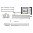 Integrated Fridge Freezer Decor Door Sliding Hinge Kit