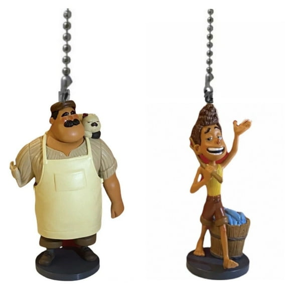 Massimo Machiavelli & Alberto Boy Fan Lamp Light Pull PVC Figure Figurine Luca New