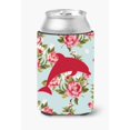 thumbnail image 1 of Dolphin Shabby Chic Blue Roses Lata o botella Aislante para bebidas Hugger BB1025 Caroline's Treasures BB1025-RS-BU-CC, 1 of 1