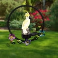 thumbnail image 5 of Bird Animal Garden Lámparas solares LED Búho Escultura Decoraciones para el hogar (loro amarillo, 5 of 5