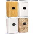 thumbnail image 1 of Recipientes de almacenamiento de alimentos HKJ Chef extra grandes, 6.5 L (220 ml), paquete de 4, 1 of 7