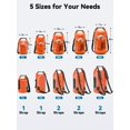 thumbnail image 2 of Bolsa impermeable HEETA, enrollable, ligera, 30 L, naranja, 2 of 8