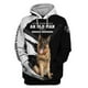 thumbnail image 4 of Nunca subestimes a un anciano con un pastor alemán Sudadera con capucha con estampado 3D por todas partes Chándal de calle Love Dog 01, 4 of 5