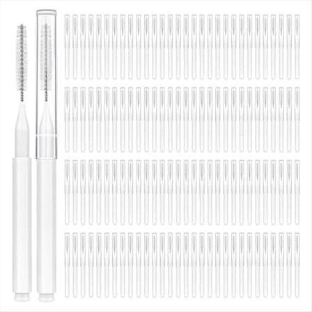 Rollbacks & More 120pcs Interdental Brushes, Braces Brush Cleaner for Teeth Cleaning Tools Spiral Dental Efficient Oral Care B