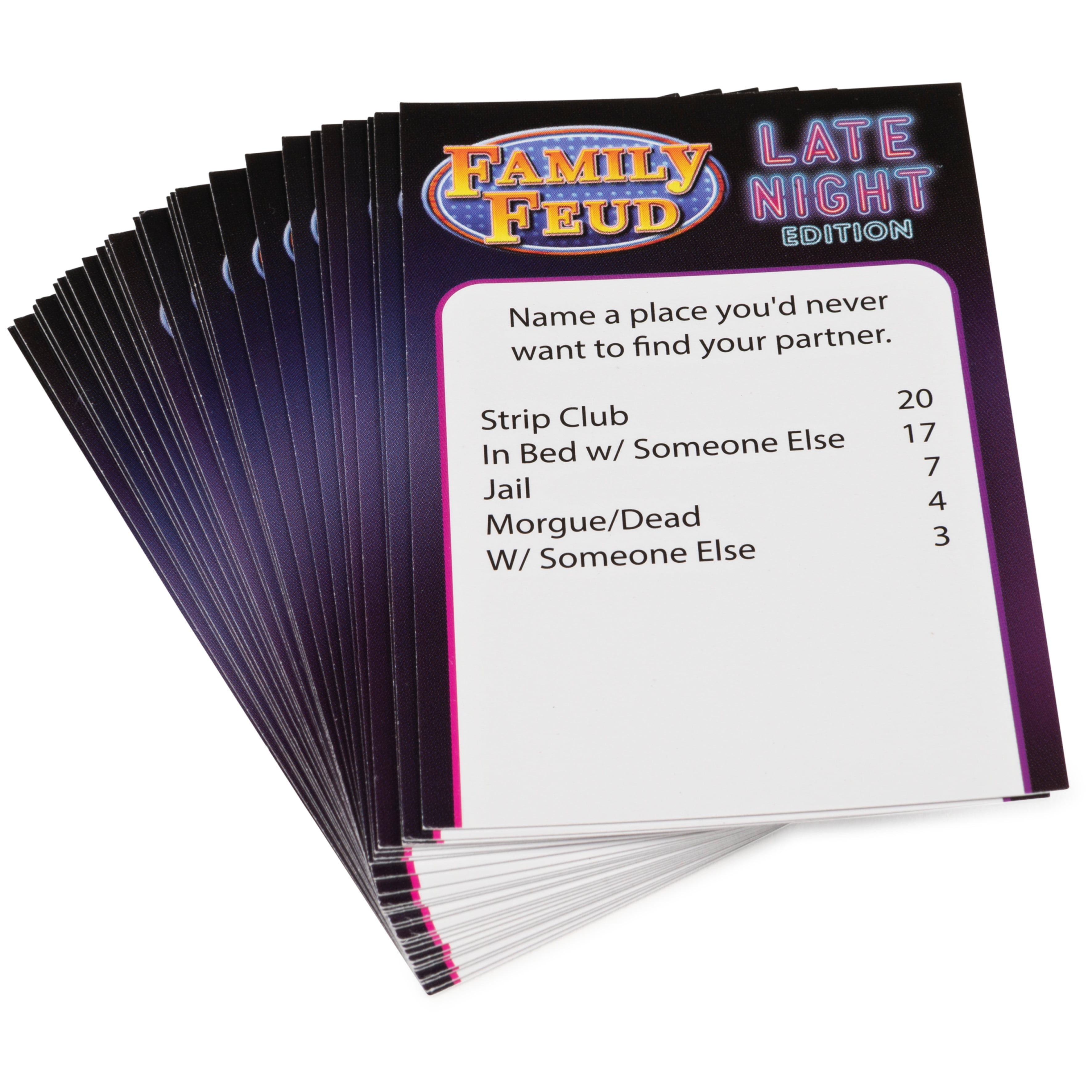 Family Feud, Late Night Edition Card Game for Adults Funny Survey Quizzes  Party Game Board Game, for Adults and Teens Ages 16 and up - Walmart.com