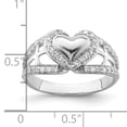 thumbnail image 2 of Sentimental Expressions Sterling Silver and CZ Polished Pure Heart Ring Size 6 Female Adult, 2 of 5