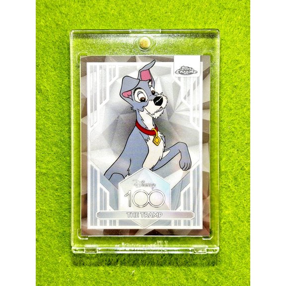 Lady and the Tramp Disney 100 SILVER CHROME CARD 2023 Topps Chrome DISNEY