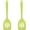 Green, variant on 2Pcs Small Silicone Turner High Heat Resistant Slotted Spatula for Fish, Eggs, Pancakes and More