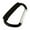 black, variant on Large Carabiner Stroller Hook, Aluminum D-Ring Spring Snap Clip for Hanging Diaper Bags, Purses and Shopping Bags