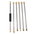 thumbnail image 2 of 90 Inch Pressure Washer Extension Wand Power Washer Lance with 1/4 Inch Quick Connect for Roof Cleaning 6pcs, 2 of 6