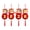 B, variant on Dserhfy 4 Pcs Chinese New Year Hanging Lantern Decoration Red Lucky Paper Honeycomb Lantern for Spring Festival Celebration