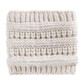 thumbnail image 2 of Ponytail Hole Beanie for Women Winter Warm Elastic Woolen Knit Hat, 2 of 5
