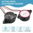 thumbnail image 4 of Uxcell 5Pcs DC3-24V 100dB 3100Hz Electronic Piezo Buzzer Alarm Sounder Active Continuous Beep Sound with 9V t Type Battery Connector for Motorcycle Golf Car t Vehicles Car Alarm, Black, 4 of 6