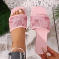 thumbnail image 2 of Wensltd Beach Sandals for Women Flat Sandals Casual Summer Outdoor Vacation Walking Shoes, 2 of 9