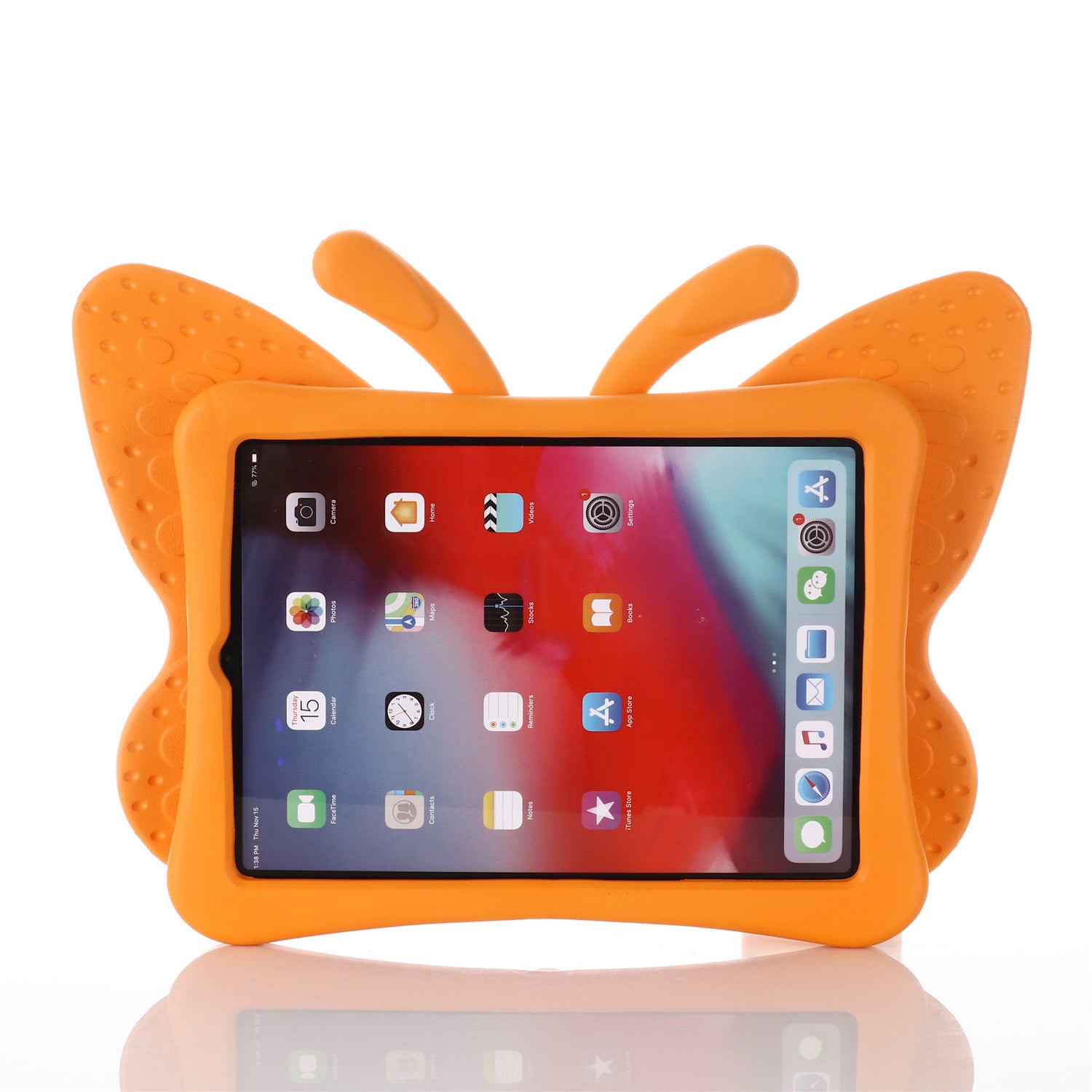 KIQ iPad Pro 11, Case Heavy Duty Protection Shield Case for Apple iPad Pro  11.0 2018 2020 (Orange) 