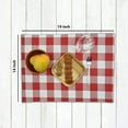 Kitchen Mat Placemats Set of 4 Double Layered Reversible Buffalo Plaid