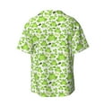 thumbnail image 4 of Goofa Cute Frogs Printed Men's Casual Short-sleeved Shirt,Lightweight Breathable Button-down,Summer Casual men's top,Versatile Fashion shirt-3X-Large, 4 of 7