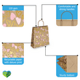 thumbnail image 3 of Pink and Gold Hearts Kraft Gift Bags Mixed Size Set, 3 of 8