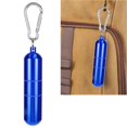 thumbnail image 1 of Étui Porte-Clés, Tube de Rangement Étanche en Alliage d'Aluminium Scellé Conteneur Portable pour Voyage en Plein Air Camping Randonnée, 1 of 7