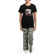 thumbnail image 4 of CafePress - Cute Kawaii Cat Pajamas - Women's Short Sleeve Print T-Shirt and Pants Dark Cotton Pajama Set, 4 of 7
