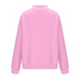thumbnail image 4 of RYRJJ Women's Sweatshirt Casual Long Sleeve Mock Neck Loose Pullover Solid Color Comfy Y2K Sweatshirts Tunic Top, 4 of 5