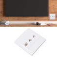 thumbnail image 4 of Jack Wall Plate, Evite El Desorden 3 Puerto Fácil de Instalar Cat 6 PlacA de Pared Ethernet Hurbra A Hispra Para Cat5 Cat5e, 4 of 7
