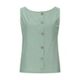 thumbnail image 6 of Wuxian Ladies Women Tank Top Sleeveless Solid Color Vest Slim Fit Fashion Spaghetti Strap Lace Trim Ribbed Square Collar Fashionable Camisole Casual Comfortable Shirt Business Casual Outfits,Green,S, 6 of 7