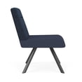 thumbnail image 2 of Willow Reception Armless Swivel Guest Chair / Charcoal Steel / Blue / Blue, 2 of 5