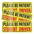 thumbnail image 1 of Imán para coche JUSTTOP, advertencia de seguridad para estudiantes y conductores, 3 unidades, 1 of 8