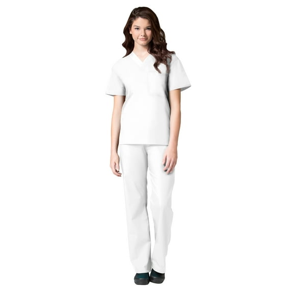 Maevn Core Unisex V-Neck Scrub Top & Unisex Seamless Scrub Pant Set