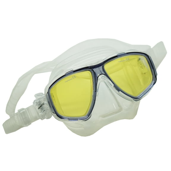 Scuba Choice Colored Anti-UV Lenses Snorkeling/ Dive Mask, Titanium Blue