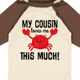 thumbnail image 4 of Inktastic My Cousin Loves Me Boys Boys or Girls Long Sleeve Baby Bodysuit, 4 of 5