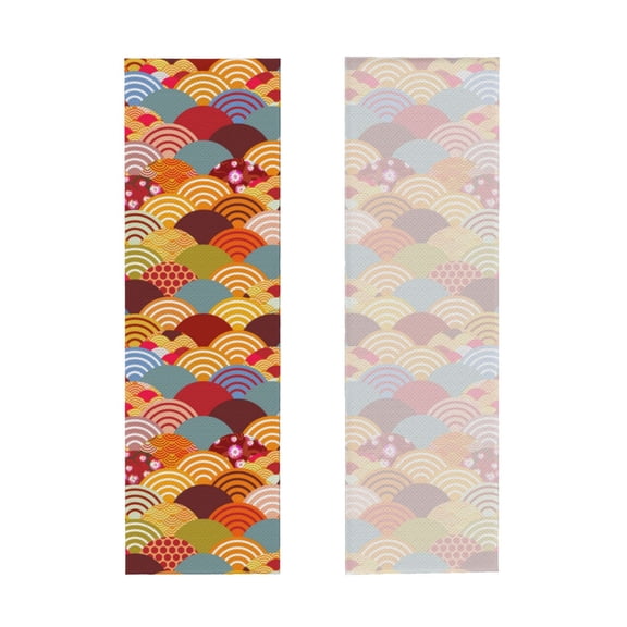 Picia Japanese Style Fish Scales Pattern Cooling Towels (40"x12") Cool Towel, Cold Towel, Microfiber Soft Breathable Chilly Ice Towel