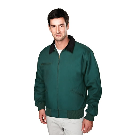 Tri-Mountain Sequoia 4700 Cotton canvas work jacket, 2X-Large Tall, Forest Green/Black/Black