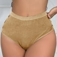 thumbnail image 4 of Elainilye Fashion Women's Underwear Sexy Seamless Underwear with Triangular Hollow Breathable Underwear Panties,Brown, 4 of 6