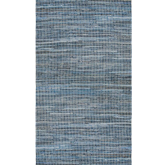 A&B Home  Small Stripe Shuttle Weave Durrie with Hamming 96 x 120