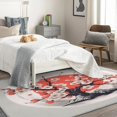 thumbnail image 4 of Cherry Blossoms Area Rugs for Bedroom Living Room - 4x5 ft - Japanese Style Carpet for Home Decor - Flower Patterned Decorative Indoor Large Rug - Washable & Soft & Non Slip & Low Pile (ZF&8340), 4 of 7