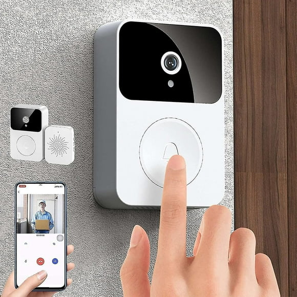 Smart Video Ring Doorbell Home Intercom, Smart Wireless Remote Video Doorbell, High-Definition Night Vision WiFi Charging Anti-Theft Doorbell, Two-Way