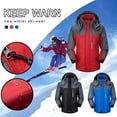 thumbnail image 3 of Mens Winter Warm Fleece Jacket Coat Lining Thick Waterproof Mountain Jacket, 3 of 3
