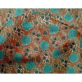 thumbnail image 4 of oneOone Silk Tabby Fabric Leaves & Floral Block Print Fabric By Yard 42 Inch Wide, 4 of 5