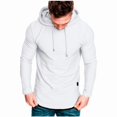 thumbnail image 4 of Primavera y verano nuevas camisetas de manga larga deportivas informales con capucha de Color sólido para hombres están de moda y a la moda, 4 of 5