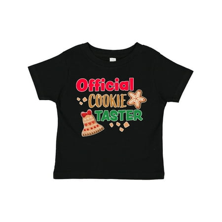 

Inktastic Christmas Official Cookie Taster with Bell and Star Cookie Gift Toddler Boy or Toddler Girl T-Shirt