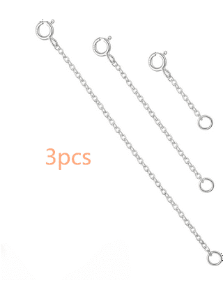925 sterling silver extender Pair S-Shaped Spiral Hooks Necklace