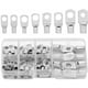 thumbnail image 1 of Kit de 60 terminales de cable, terminales de crimpado, terminales de crimpado para batería eléctrica, para cable T, 1 of 5