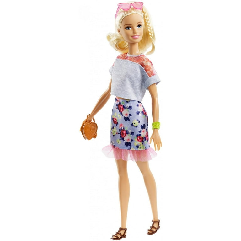 Barbie Fashionistas Doll W Ith Blonde Partial Updo W Earing Denim