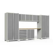 NewAge Products Pro Series Platinum 8 Piece Garage Cabinet Set