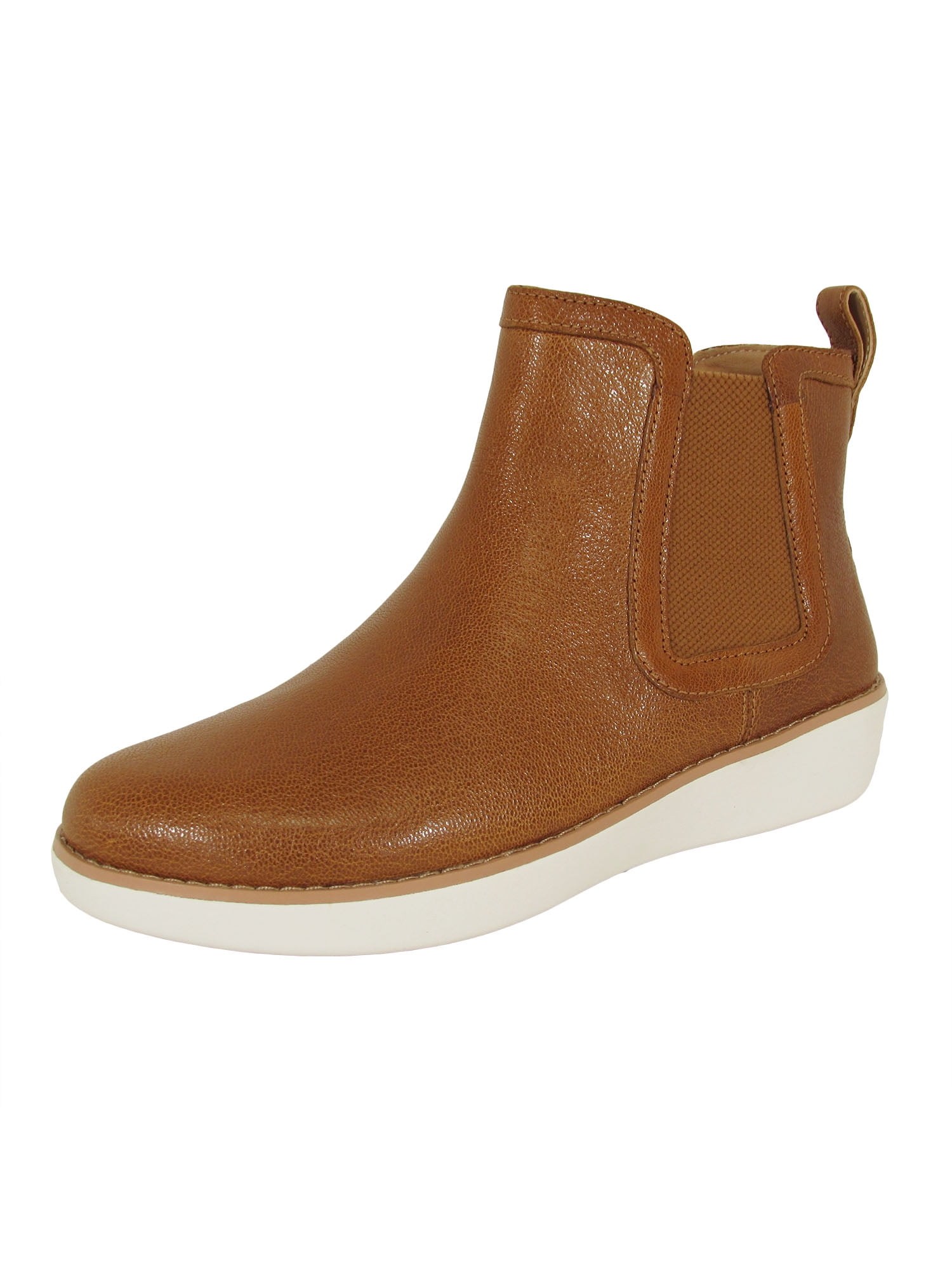Fitflop Womens Chai Leather Chelsea Boot Shoes, Tumbled Tan, US 10 - Walmart.com