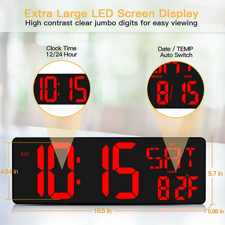 Digital Wall Clock Timer