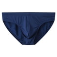 thumbnail image 1 of StSilkitty Men's Briefs Solid Color Soft Comfy Breathable Underwear Low Rise Stretch Daily Wear Bikini Underpants, 1 of 2