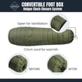 thumbnail image 4 of Saco de Dormir Ultraligero para Camping Onewind Verde Oliva, 4 of 9